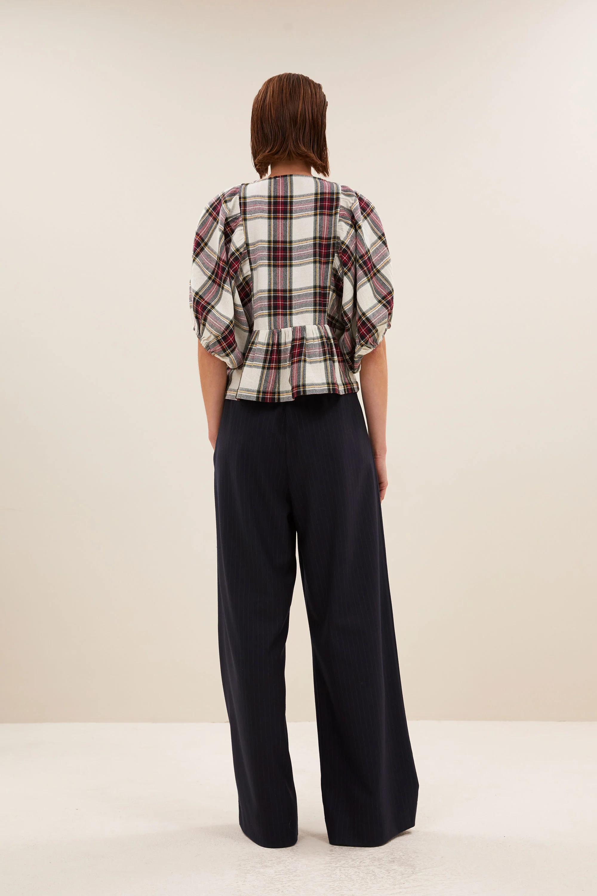 avelon check blouse | tartan check - Image 4