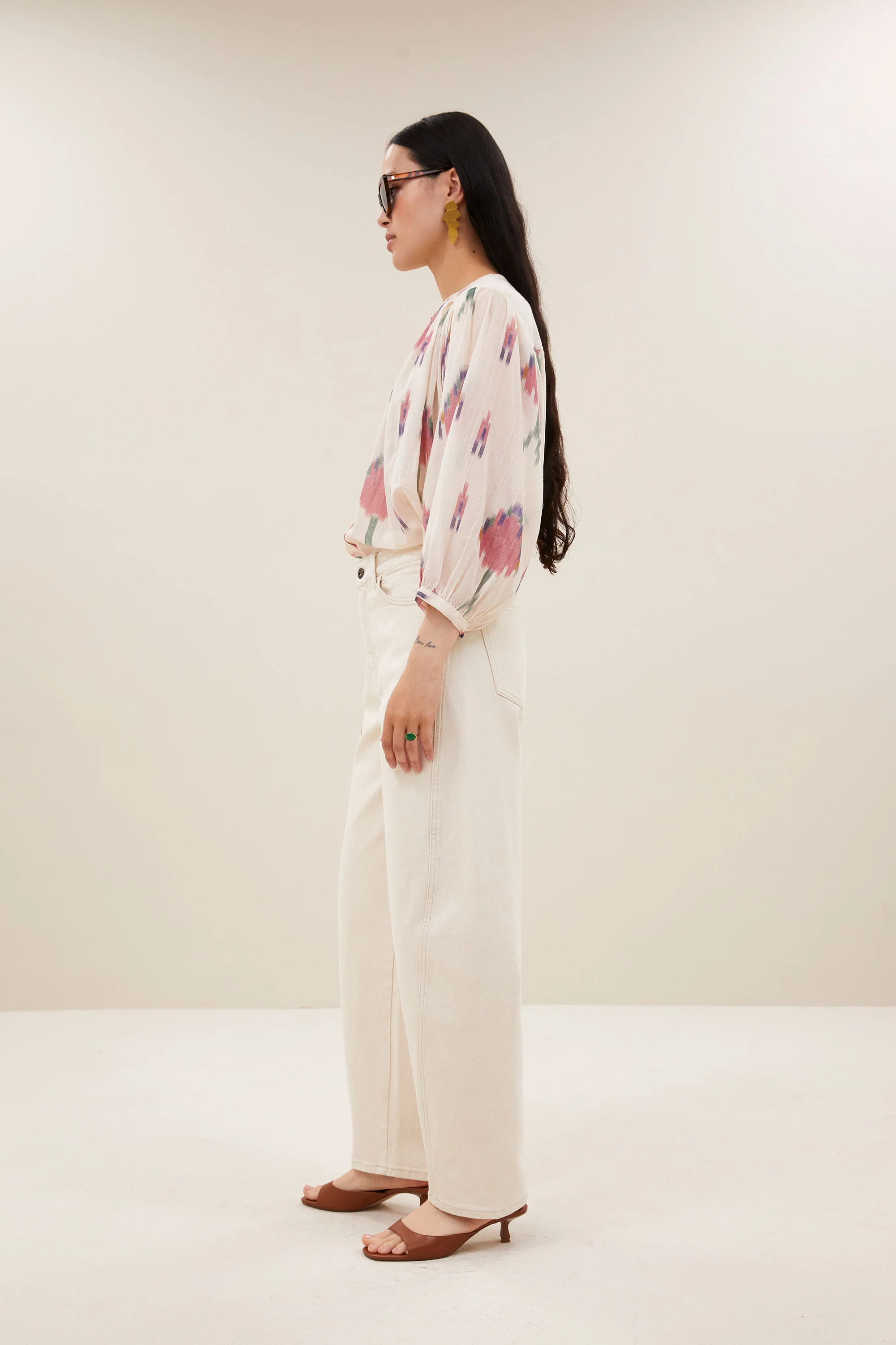 becky ikat blouse | spring ikat - Image 4
