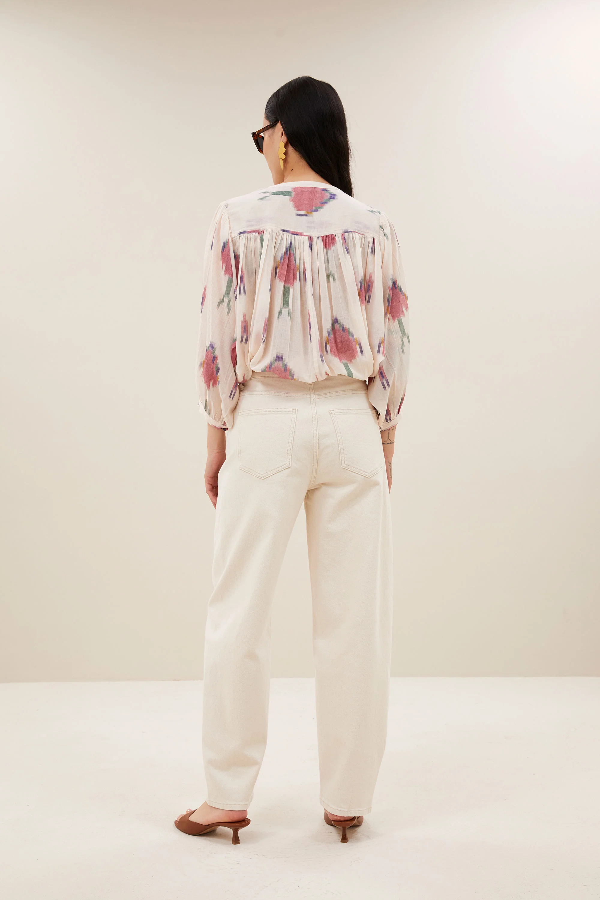 becky ikat blouse | spring ikat - Image 5