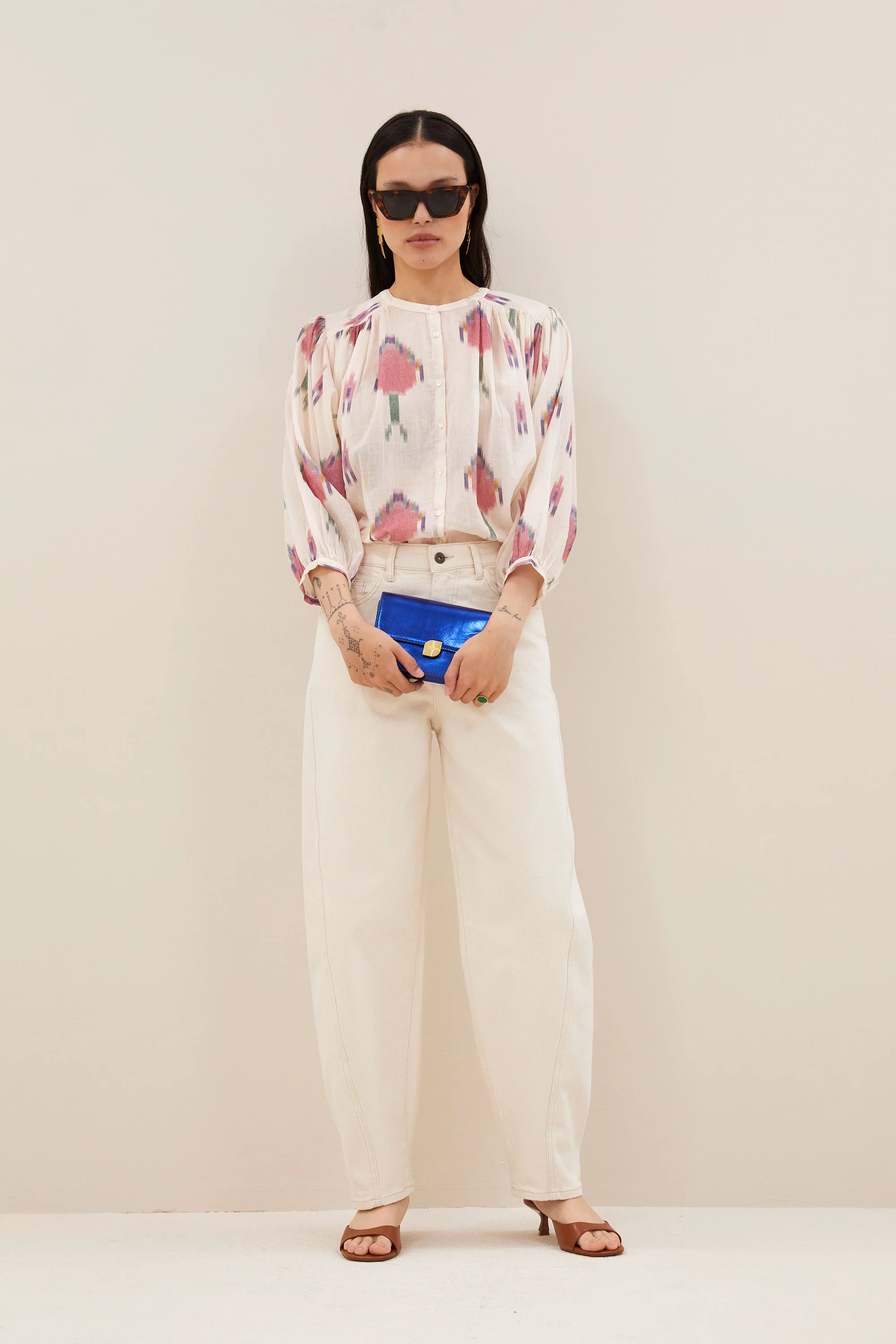 becky ikat blouse | spring ikat - Image 6