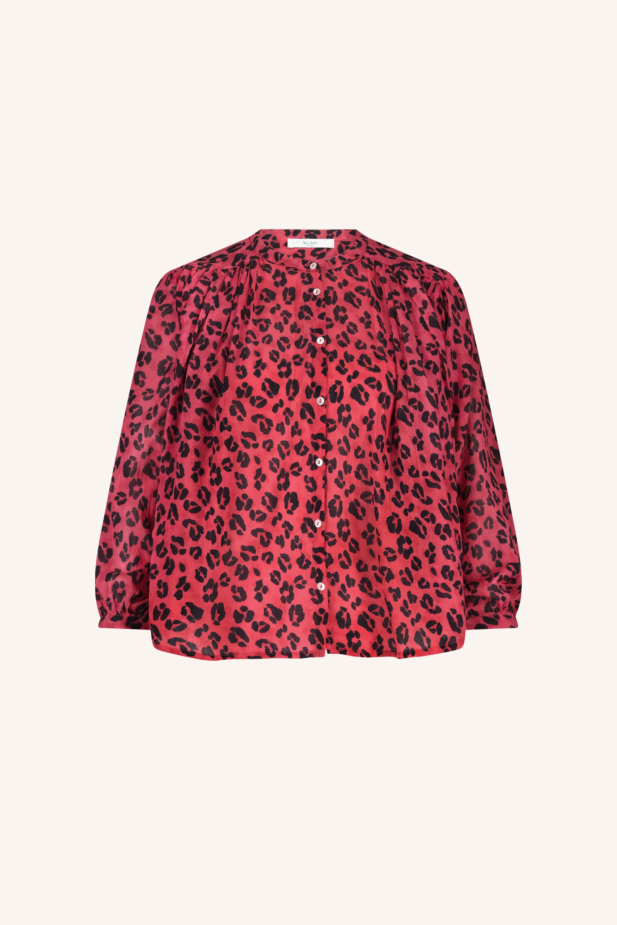 becky red cheetah blouse | red cheetah print - Image 7