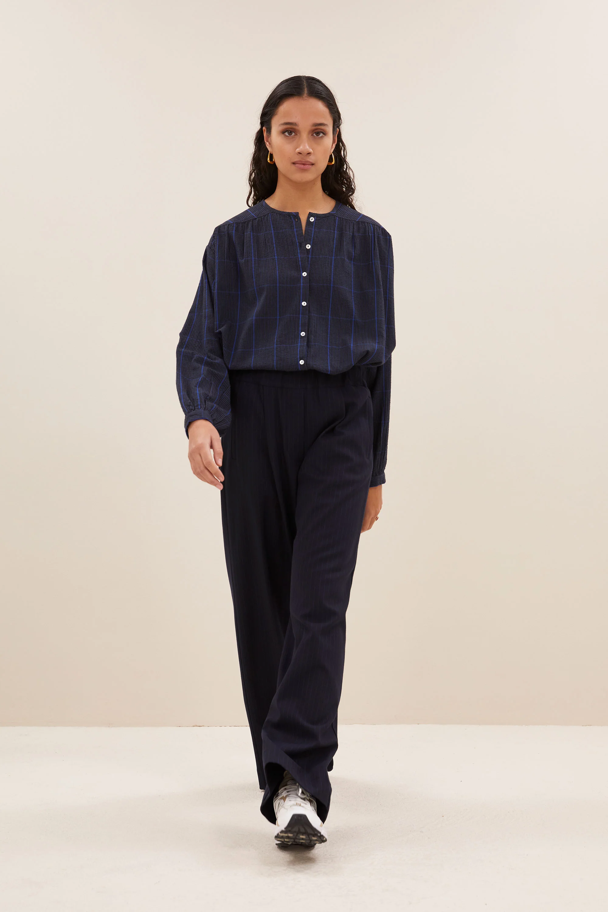 benji kingsblue stripe pants | dark navy - Image 4