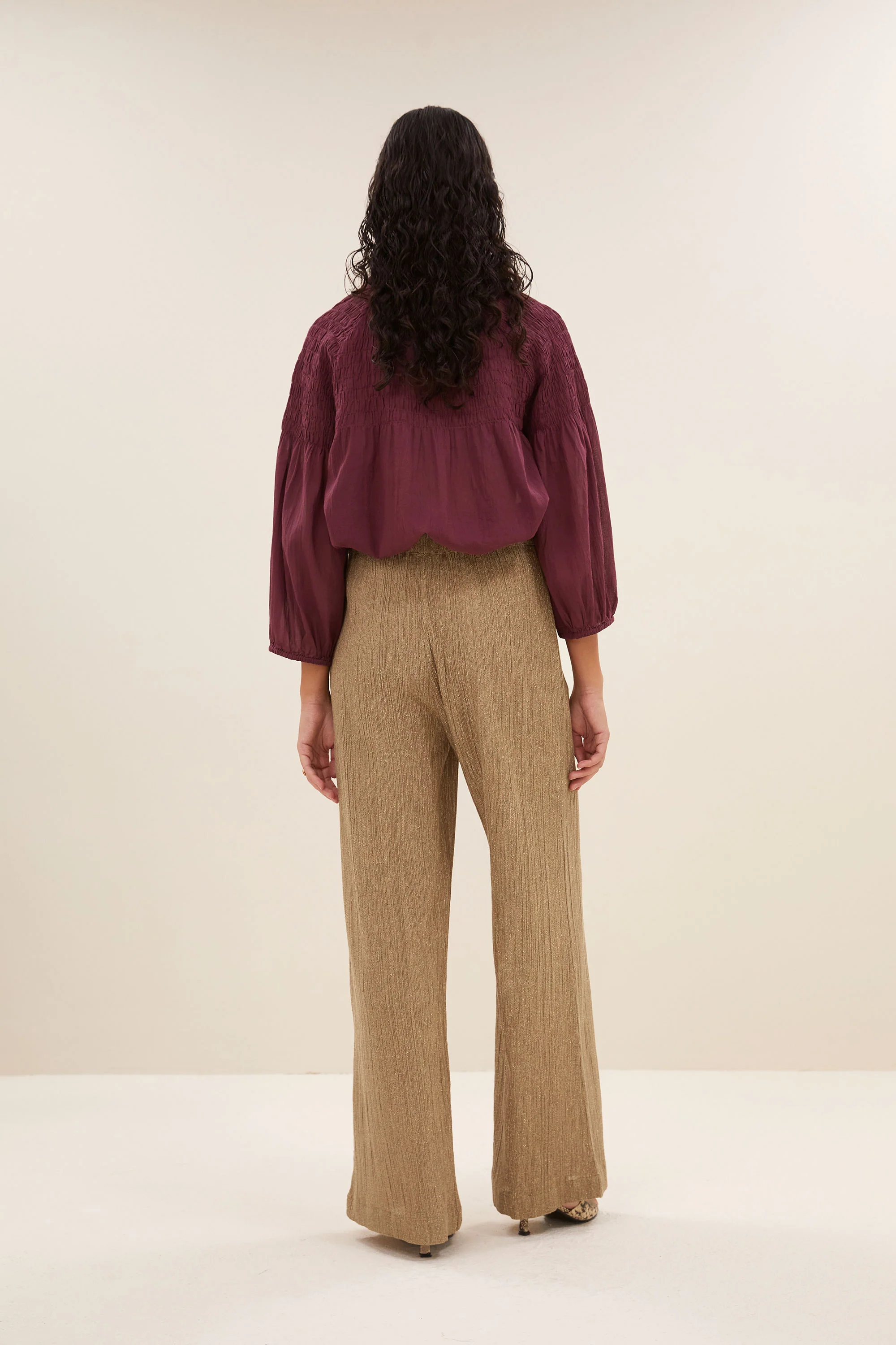 benji lurex pants | gold - Image 4