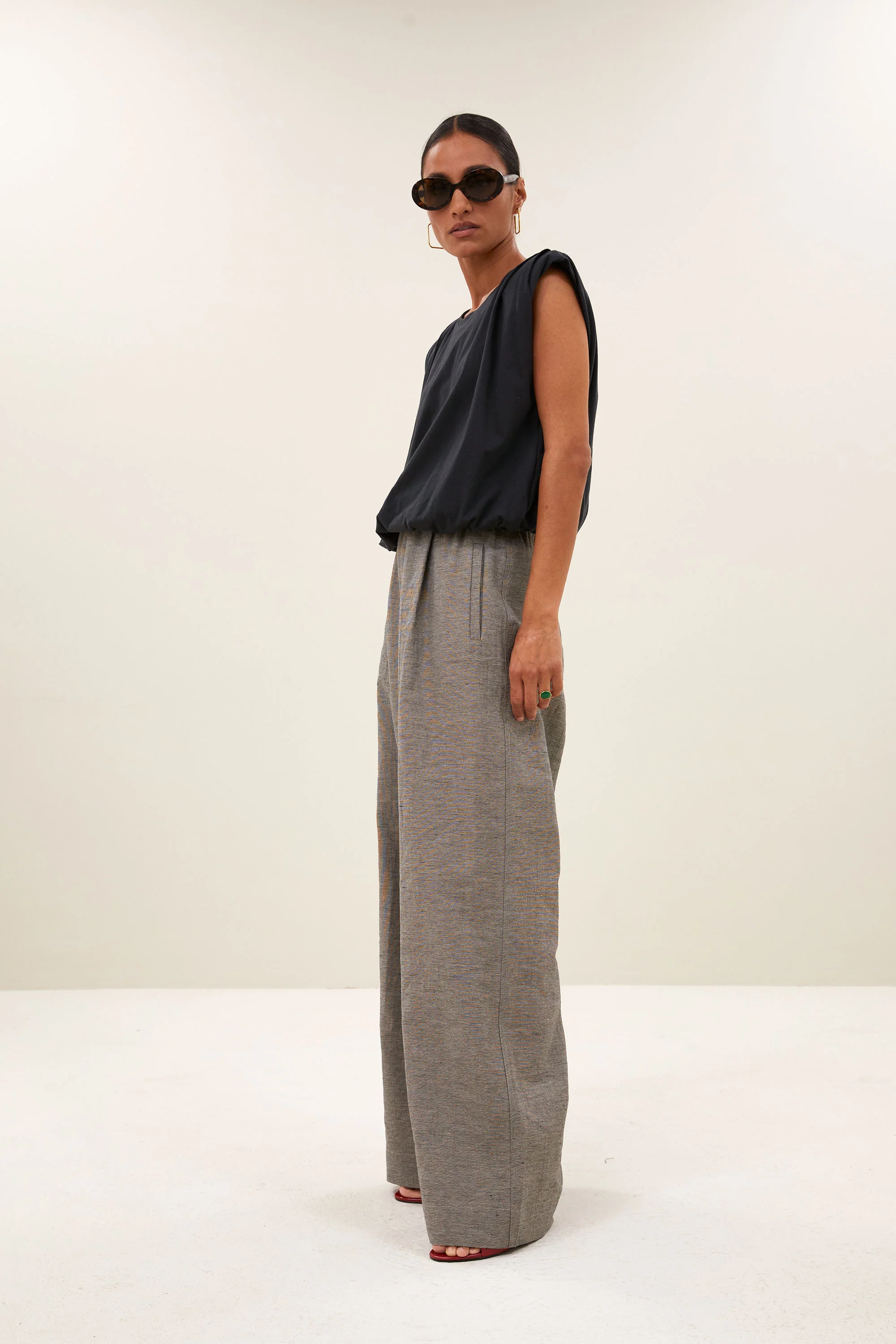 benji melange pants | charcoal melee - Image 3