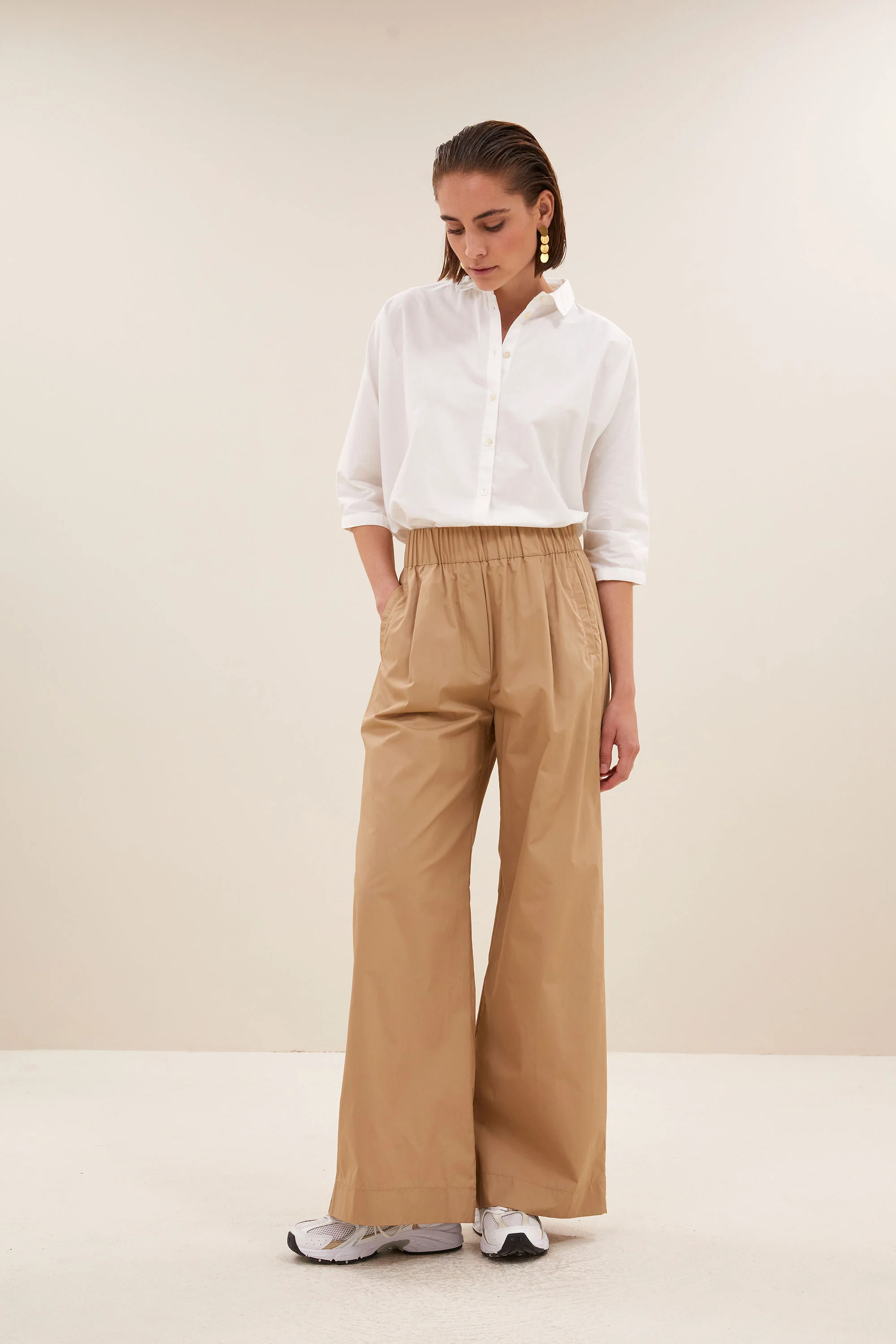 benji poplin pants | camel - Image 5