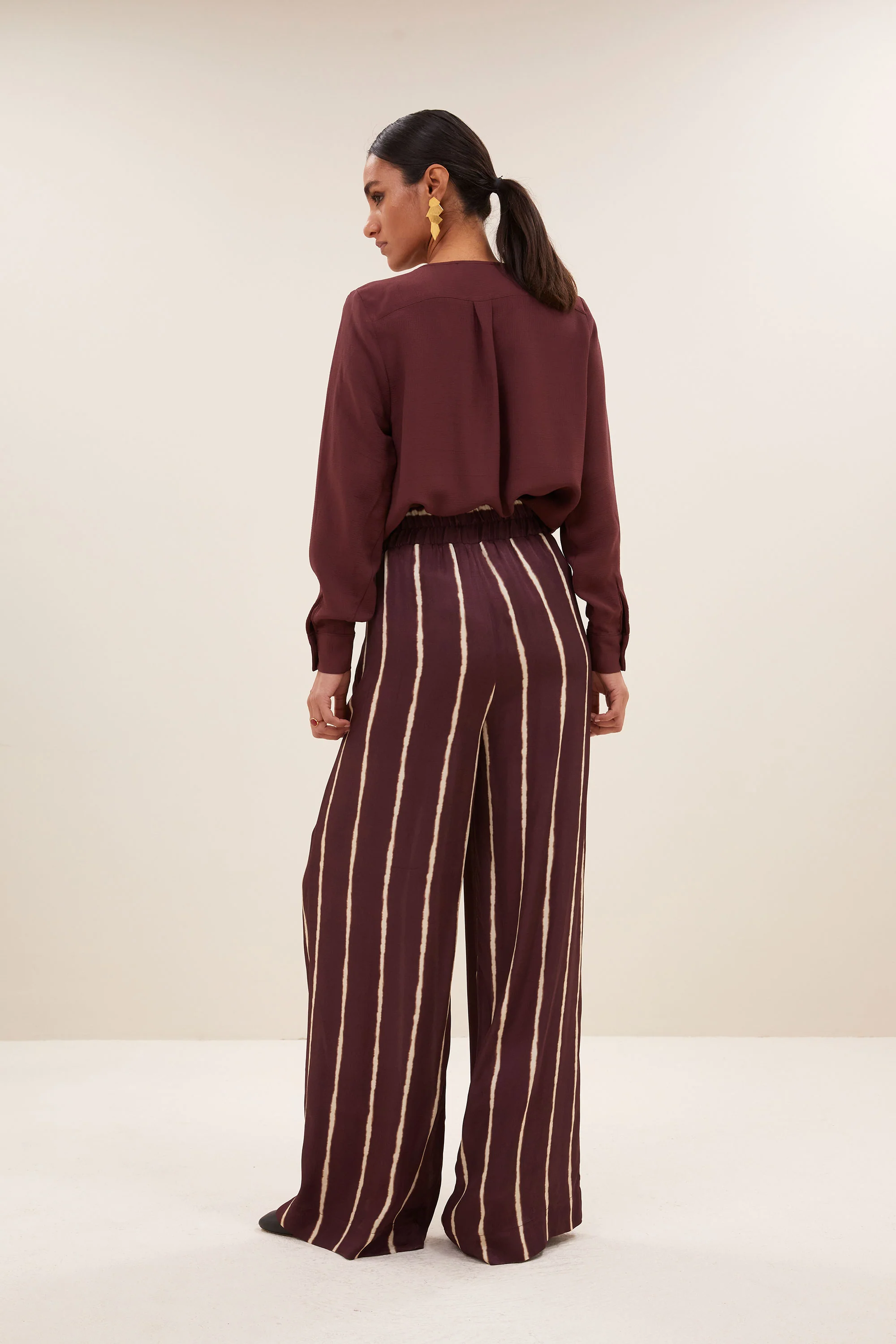 benji tie dye stripe pants | pecan tie dye stripe - Image 3