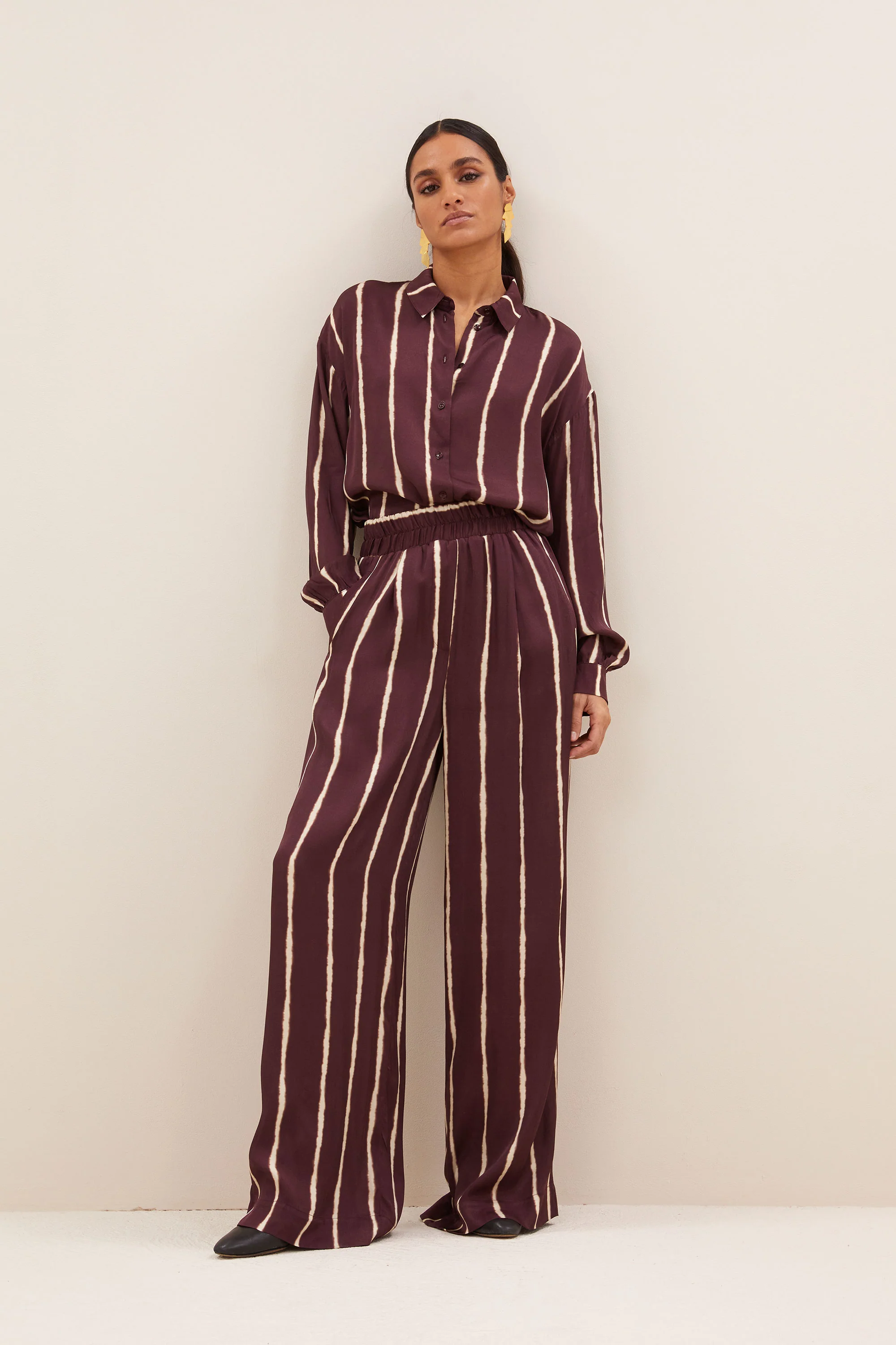 benji tie dye stripe pants | pecan tie dye stripe - Image 4