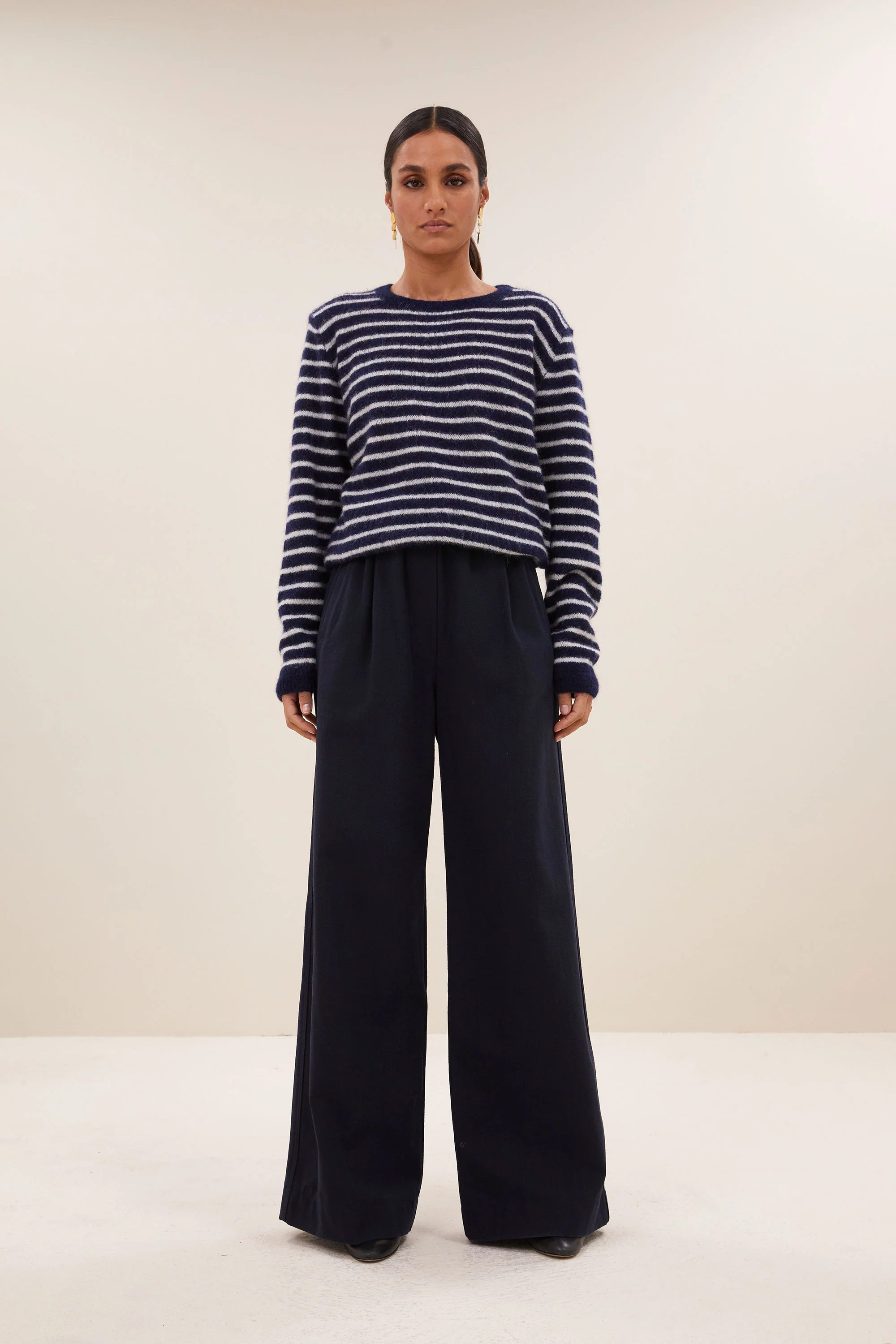 benny stripe pullover | midnight small stripe - Image 3
