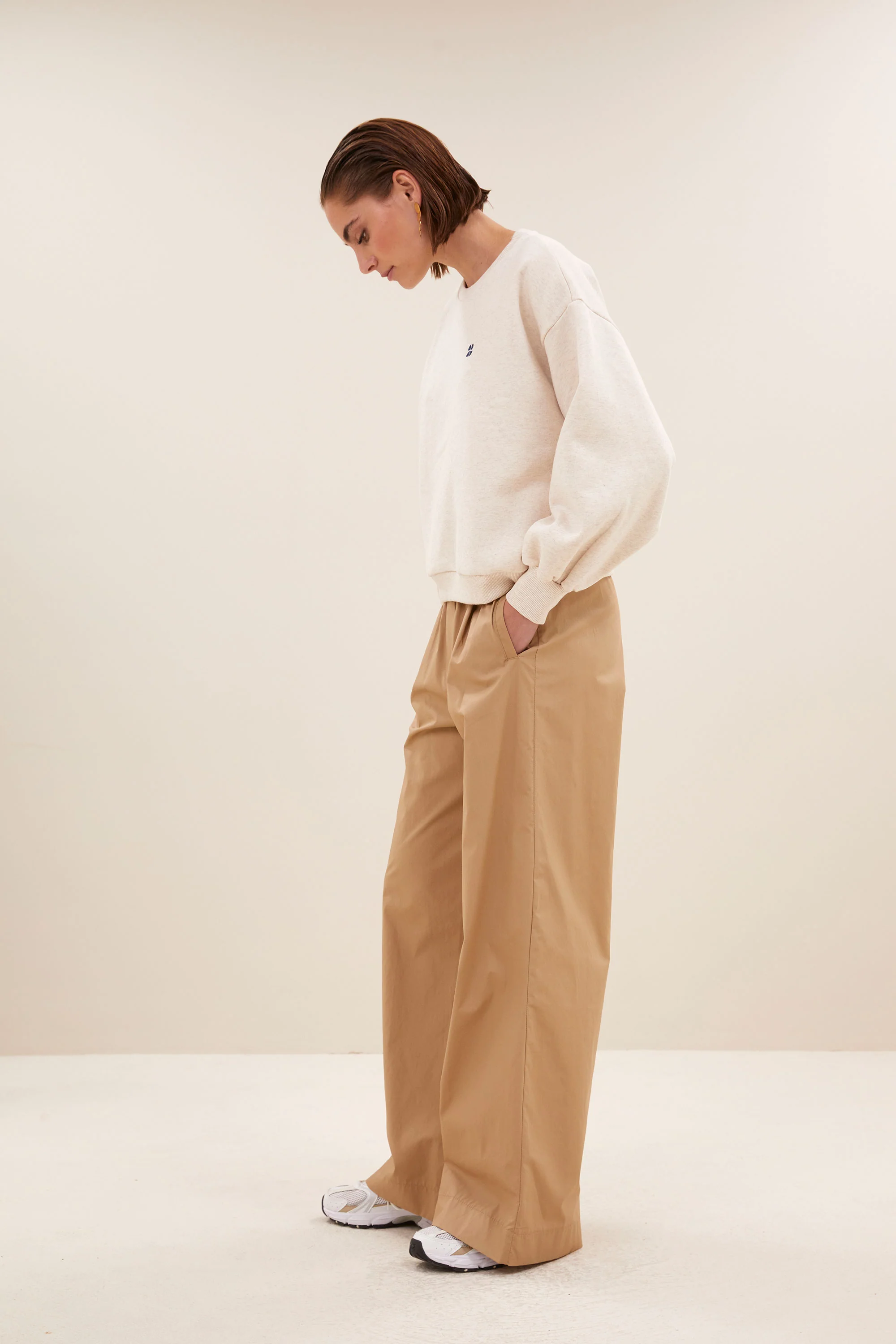 bibi logo sweater | oyster melee - Image 3