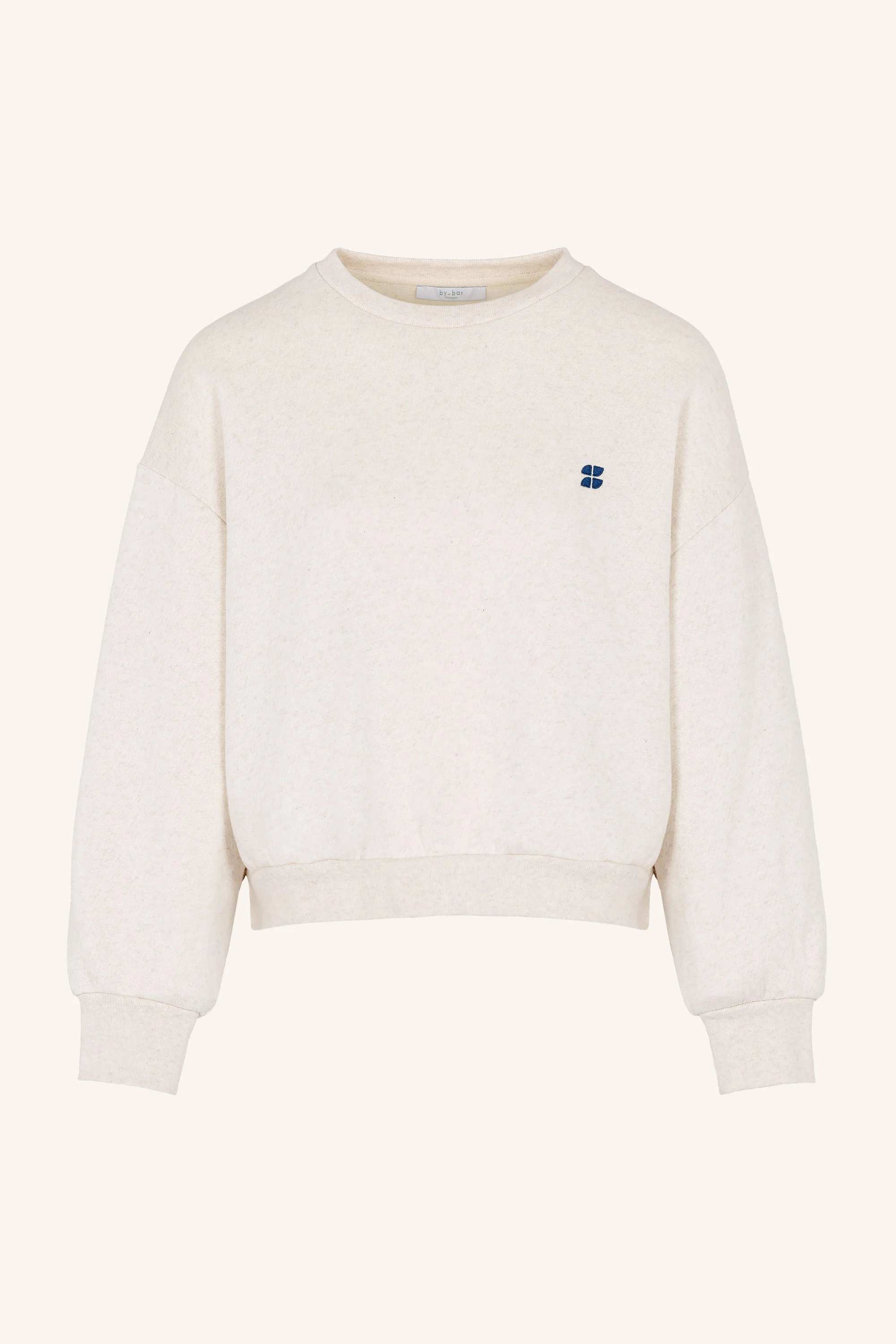 bibi logo sweater | oyster melee - Image 5