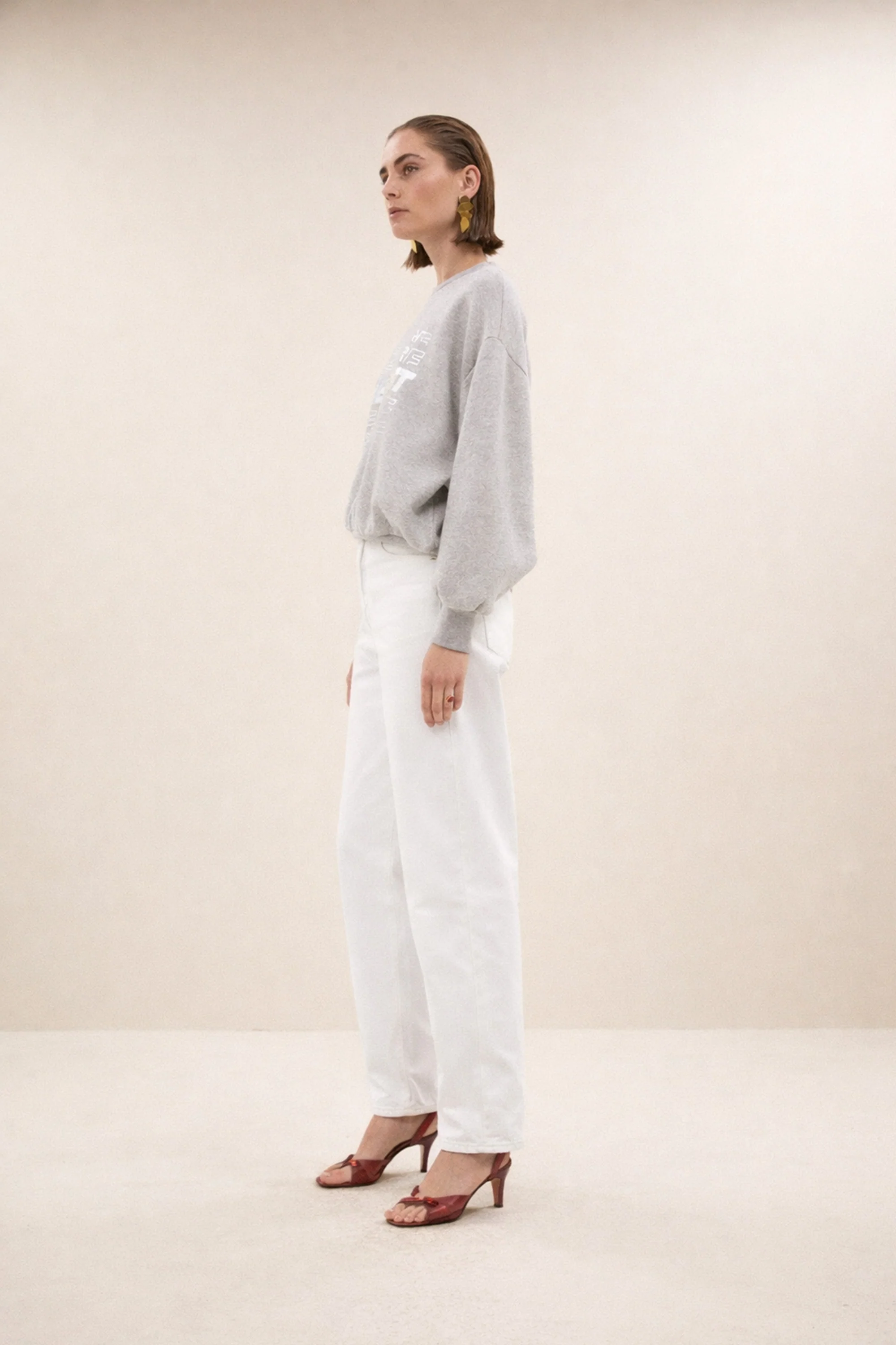 bibi nights melee sweater | grey melee - Image 3