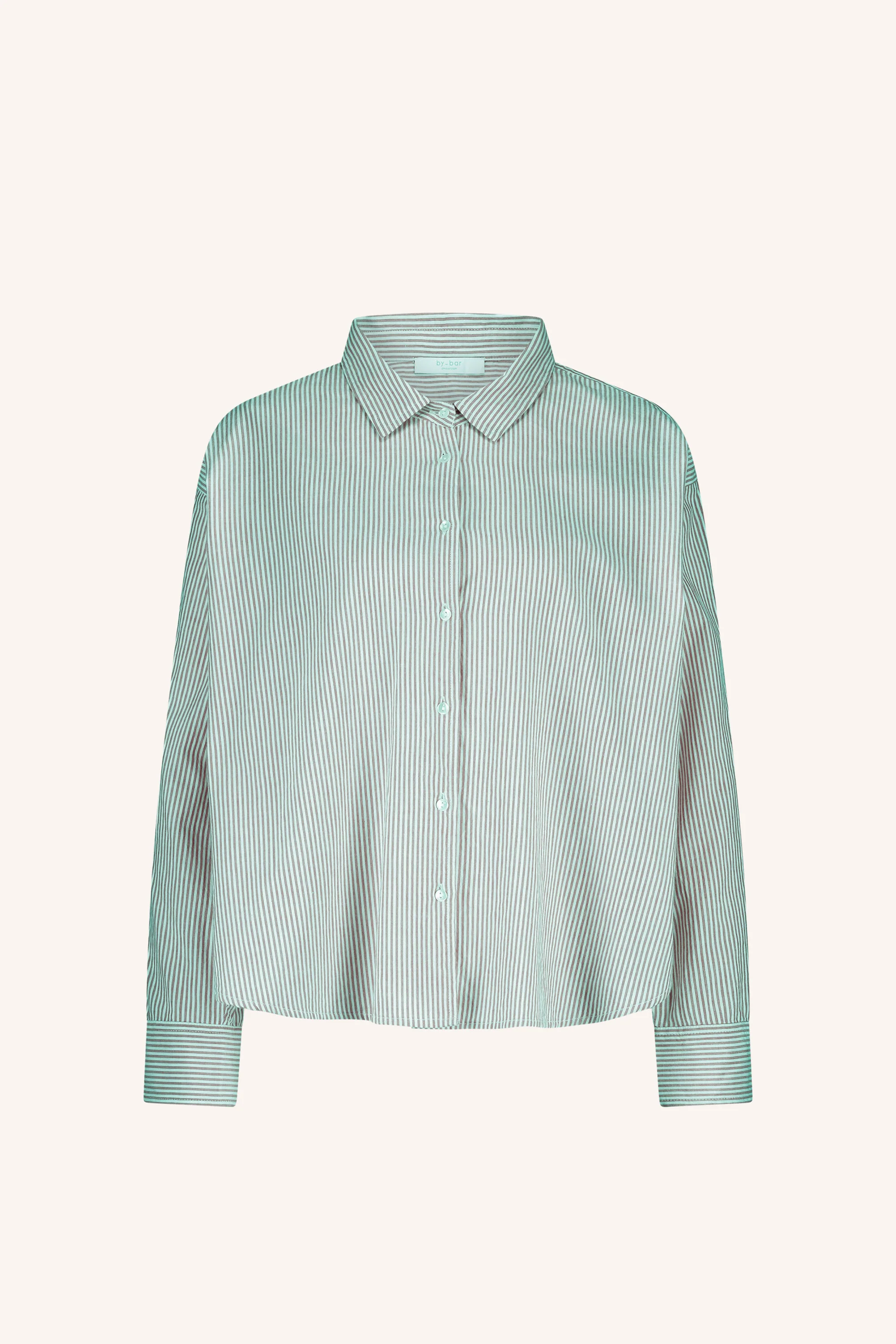 flo stripe blouse | forest pinstripe - Image 6