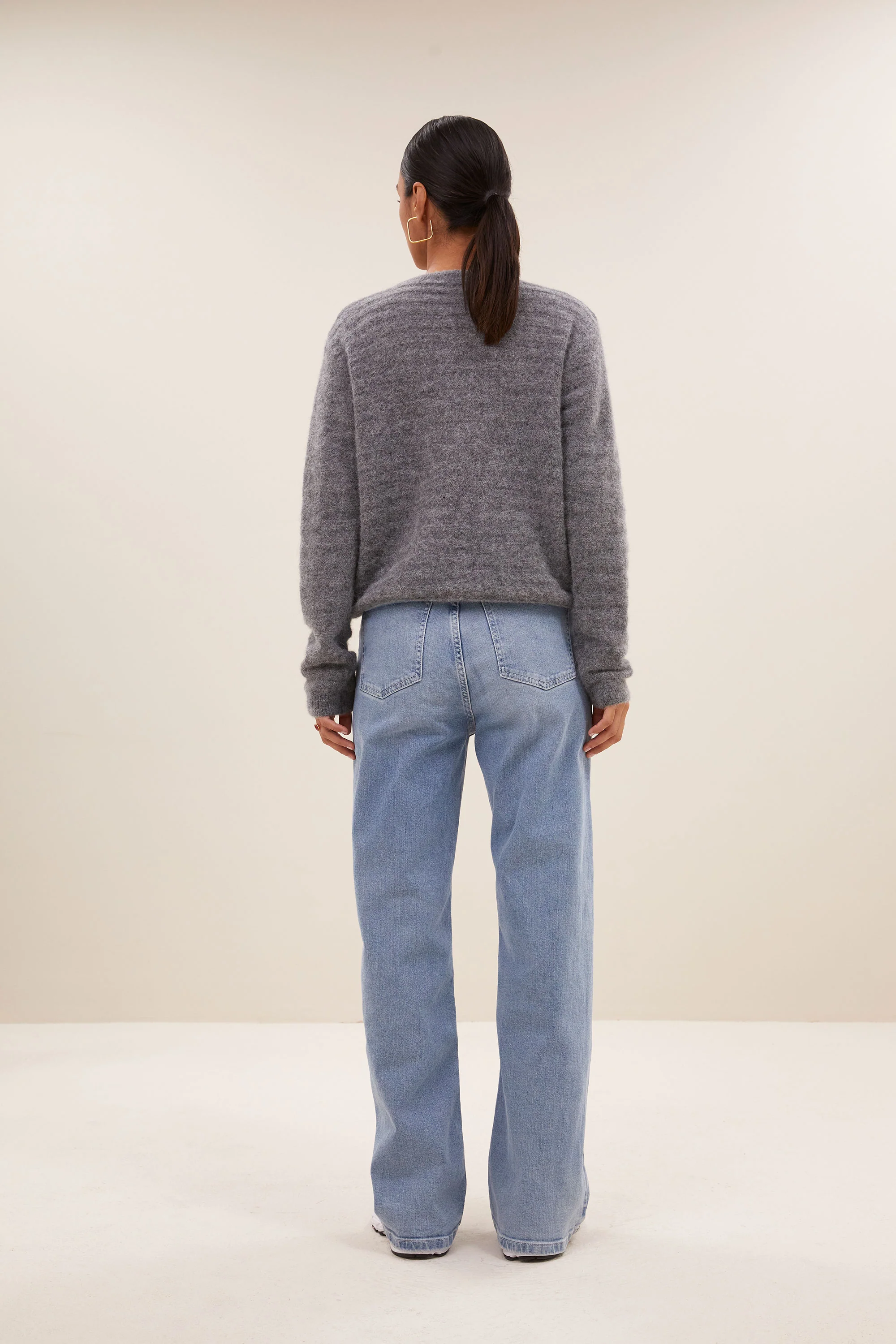 gwen pullover | dark grey melee - Image 4