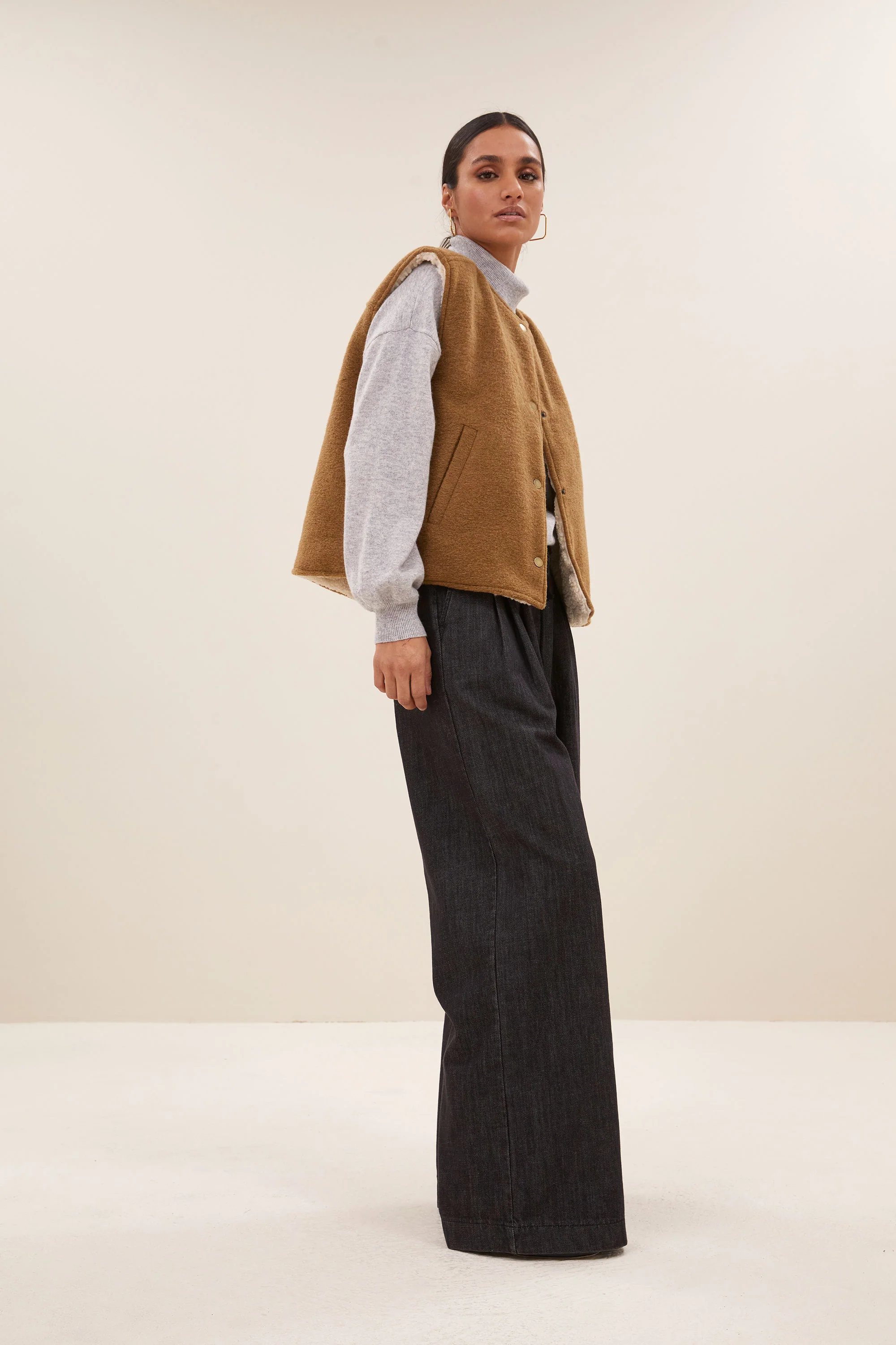 joelle wool jacket | camel - Image 4