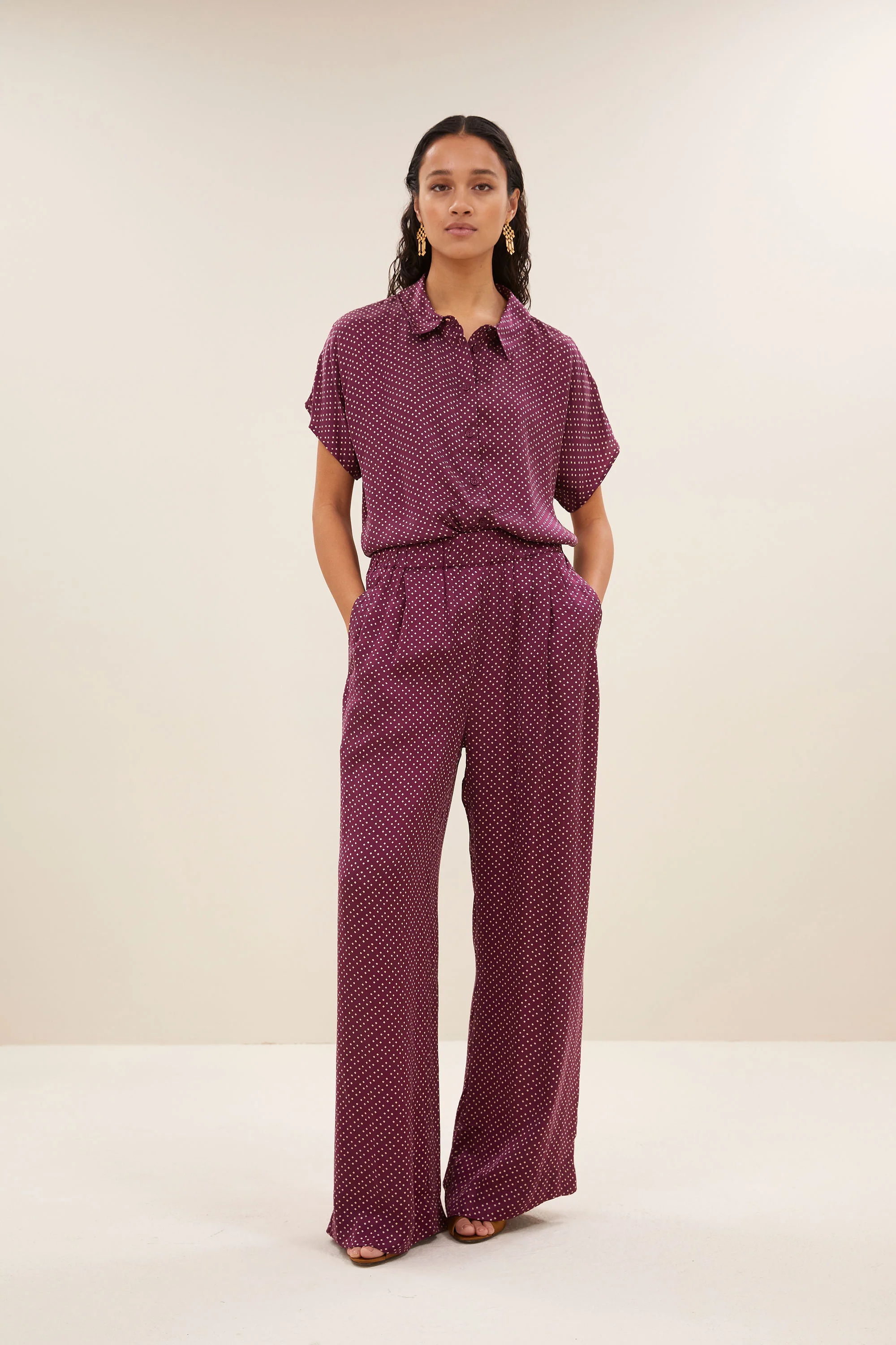 karly pixel blouse | pixel print - Image 4