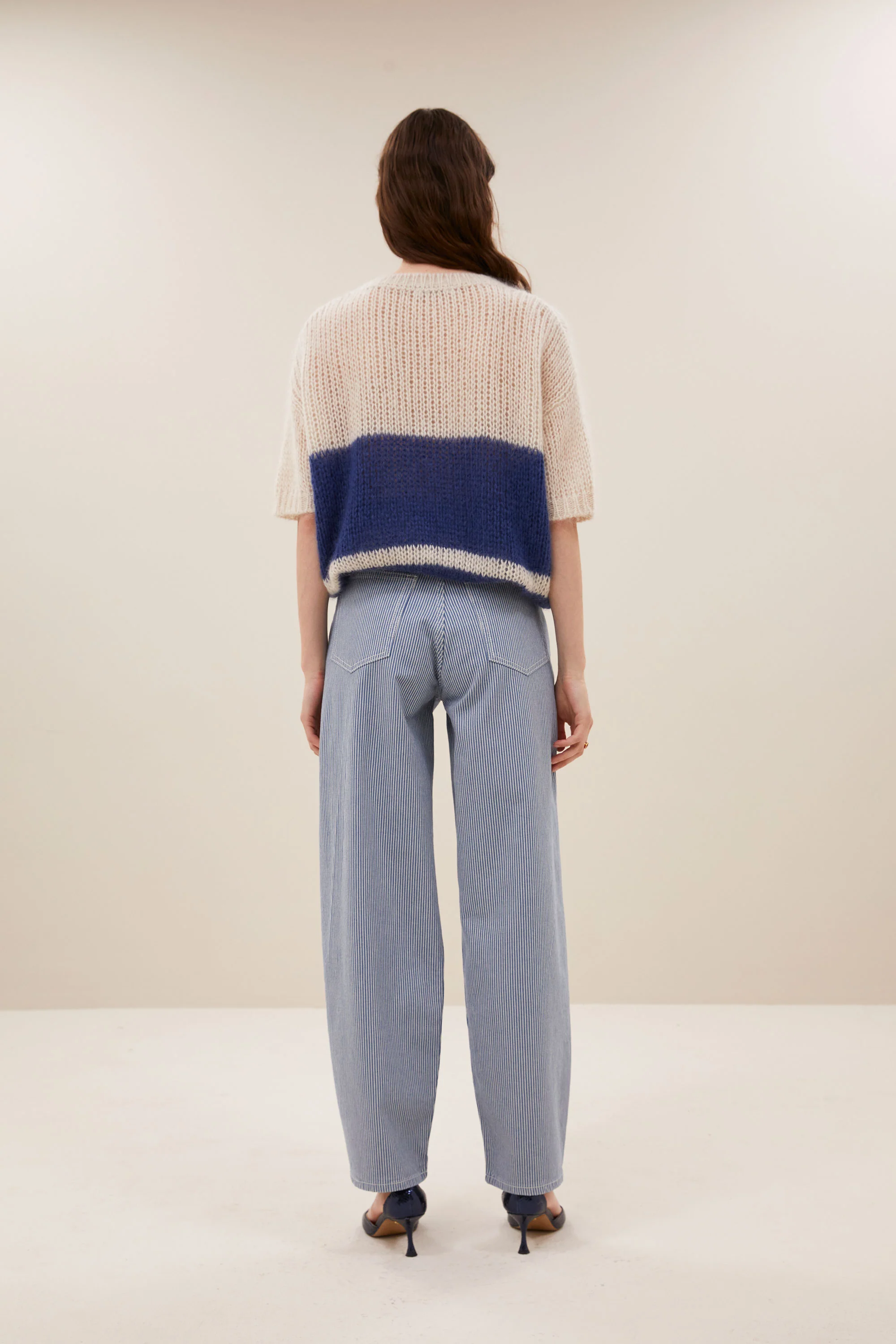 lew stripe pants | blue milky stripe - Image 3