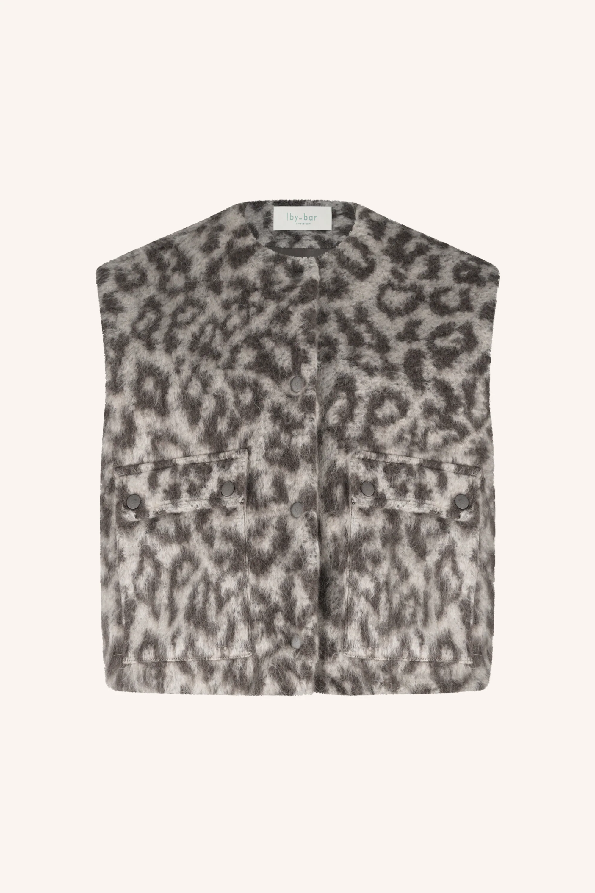maggie sleeveless leo jacket | leopard print - Image 7