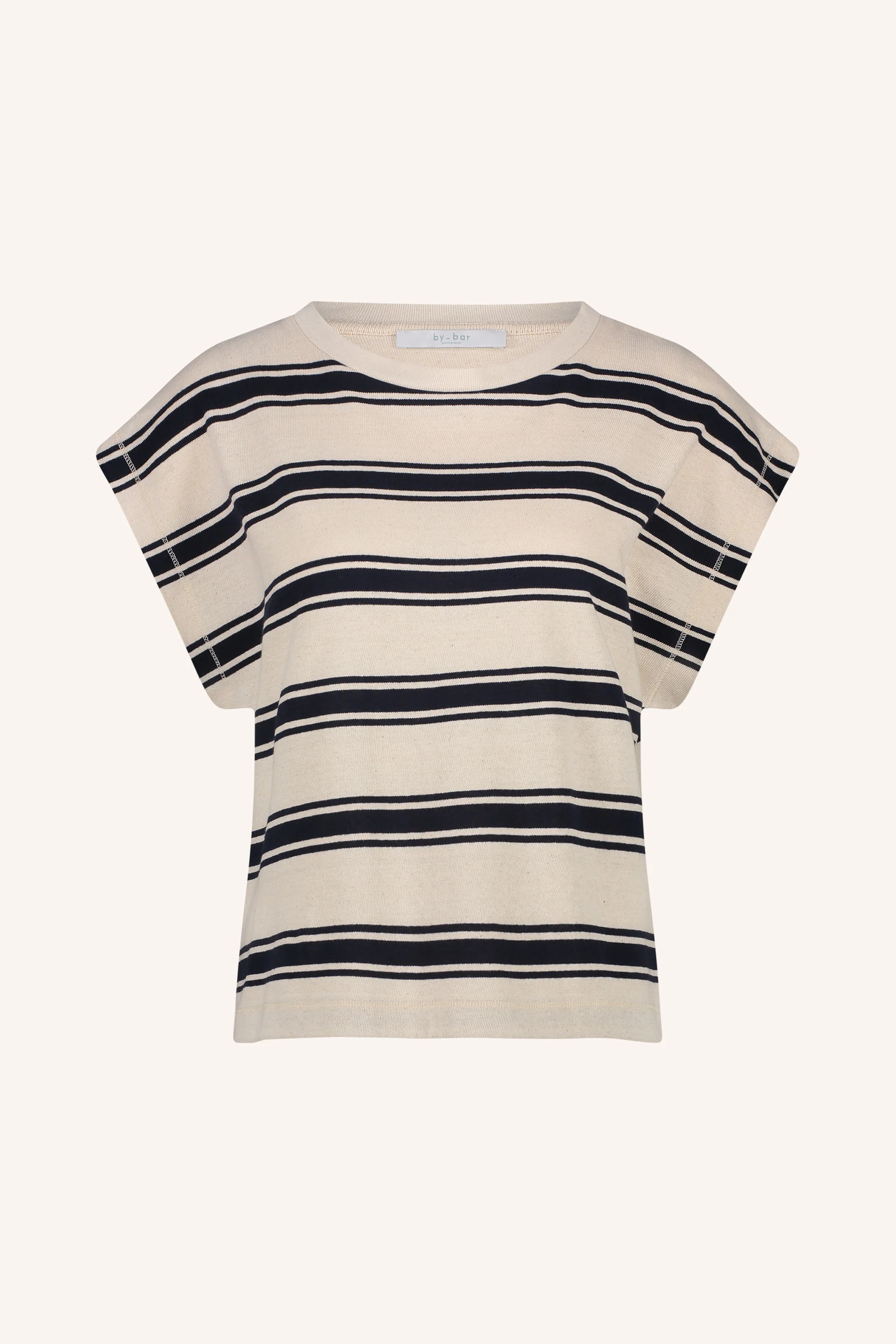 mason stripe top | navy grain stripe - Image 4