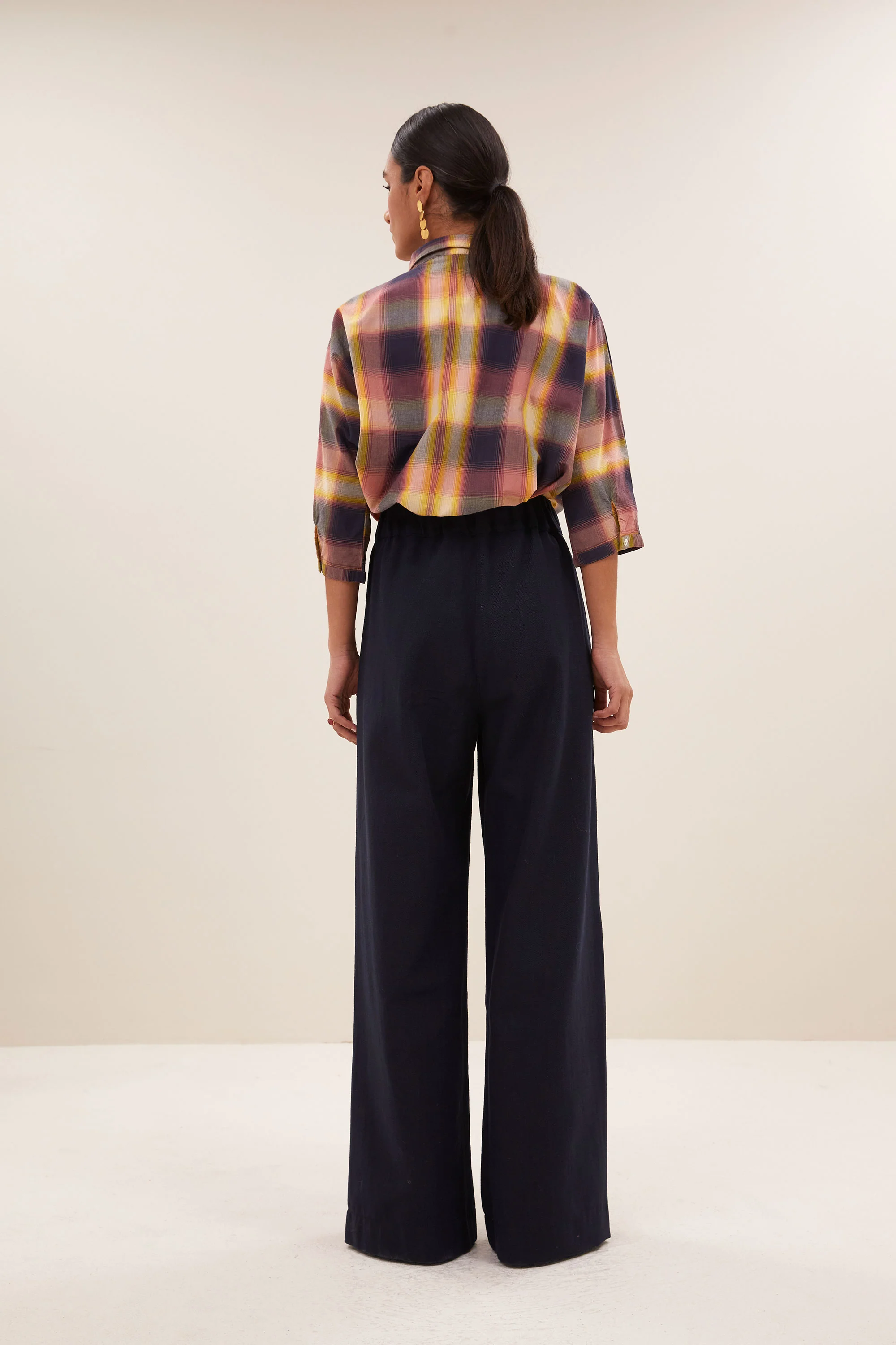 norel madras blouse | madras check - Image 4