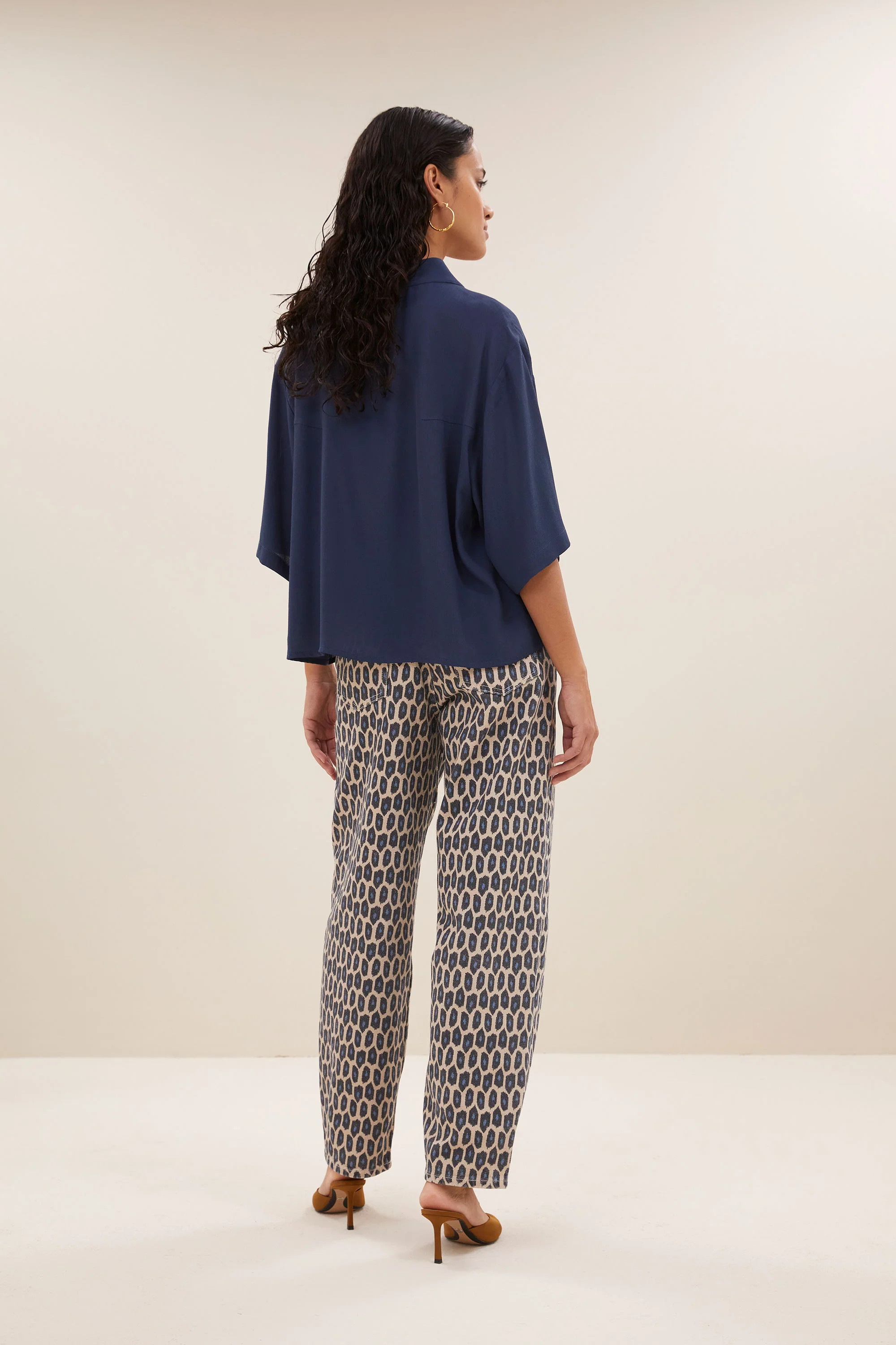 owen viscose blouse | winter blue - Image 5