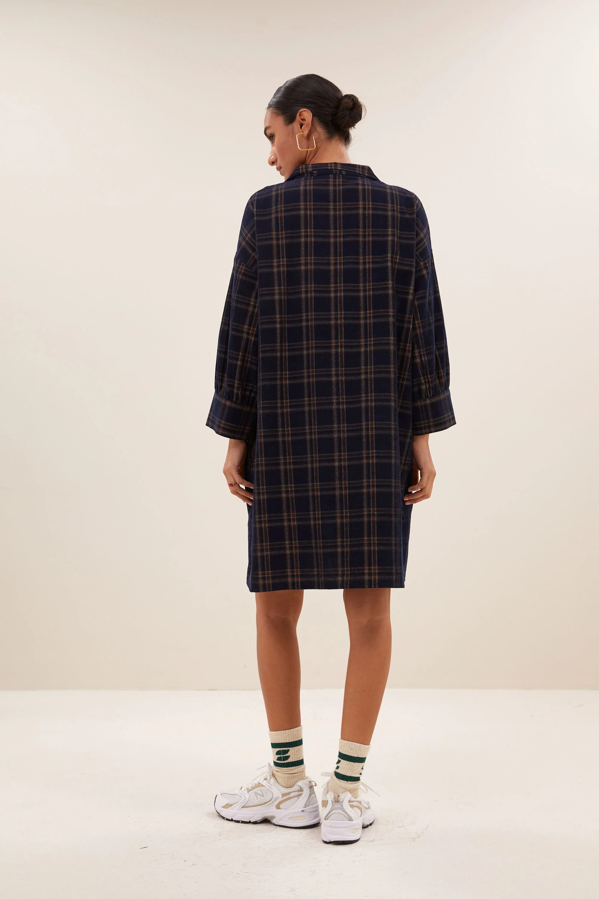 pino check dress | oak check - Image 3