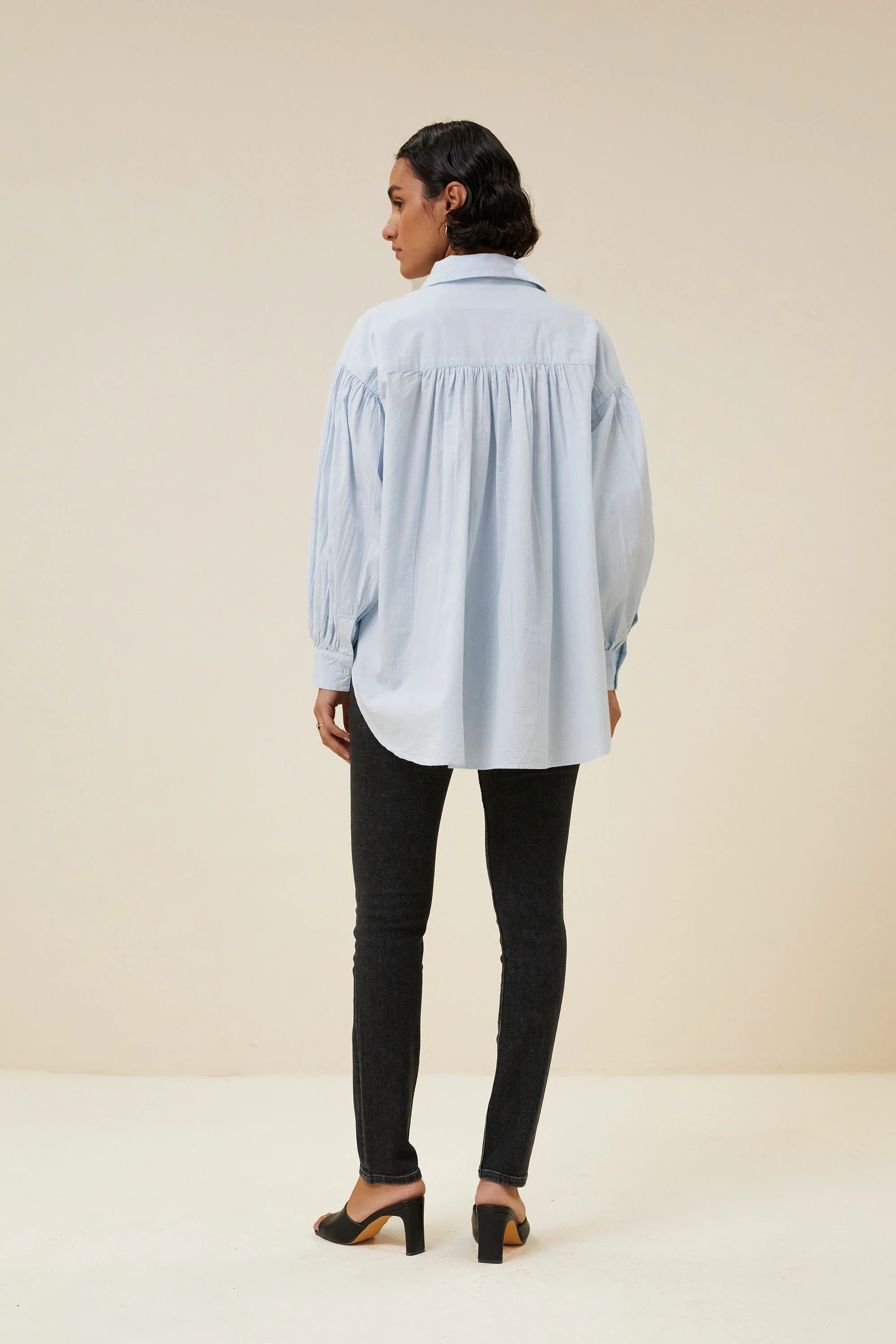 sarah chambray blouse | light blue - Image 5