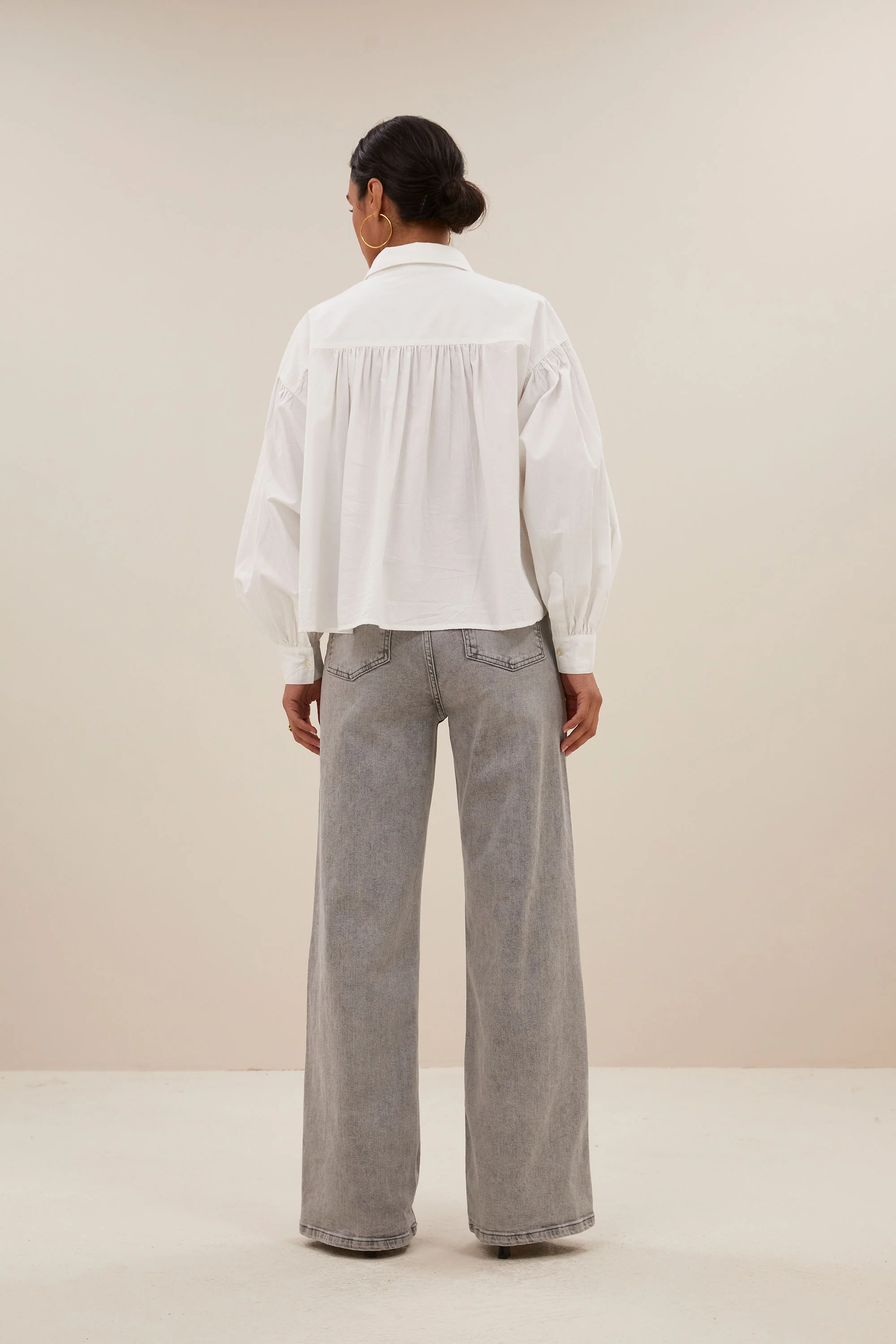 sarah short blouse | white - Image 4