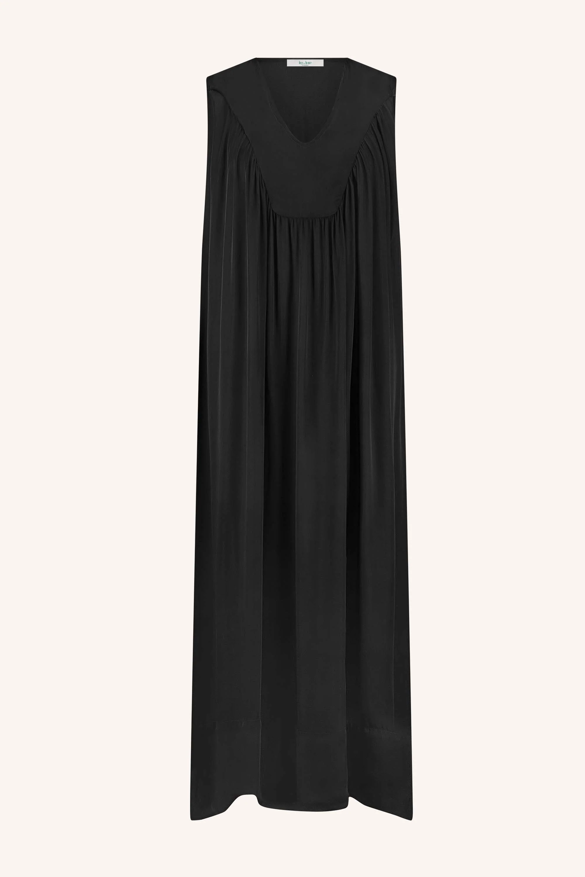 ulla satin dress | jet black - Image 7