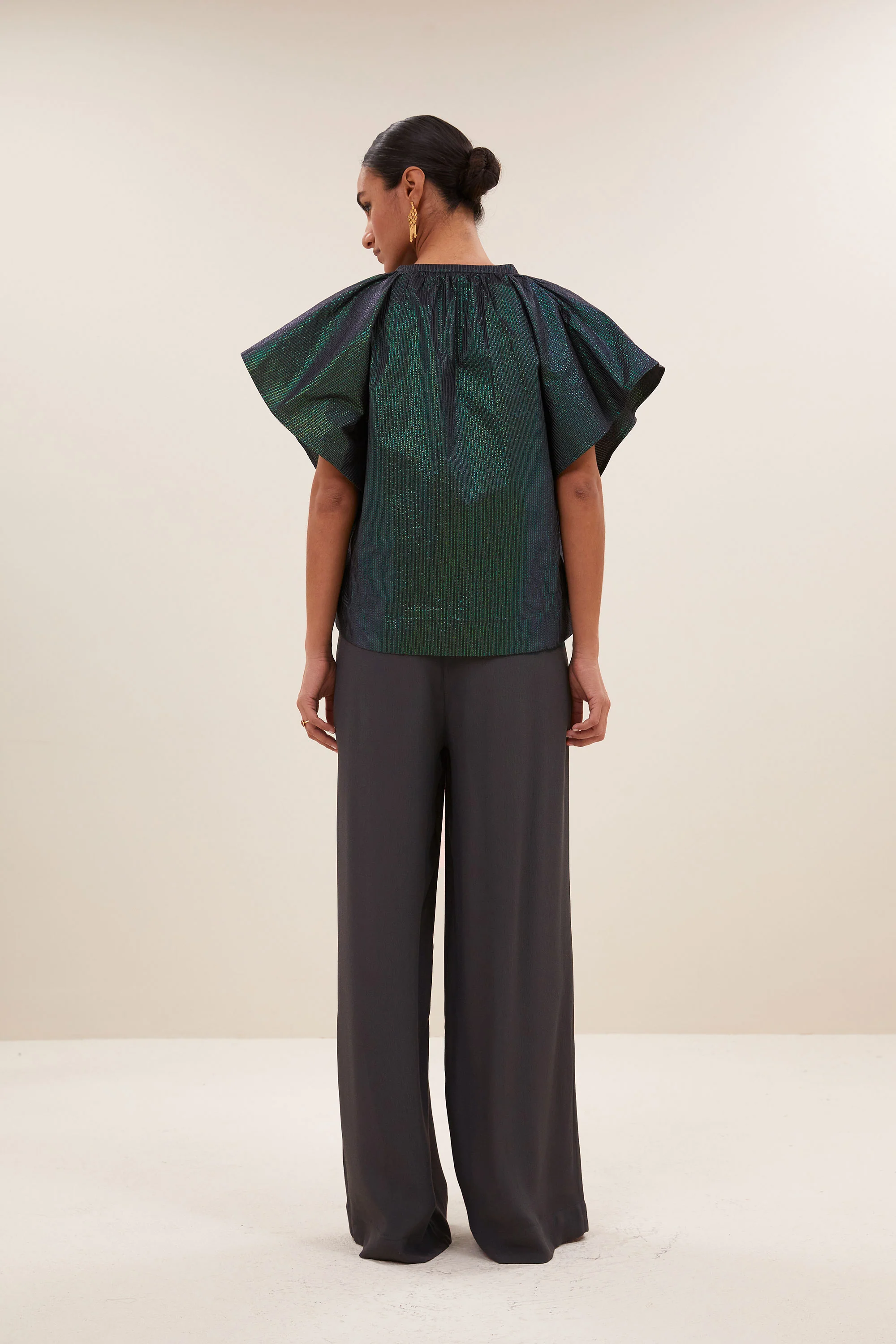 vina electric blouse | electric green - Image 3